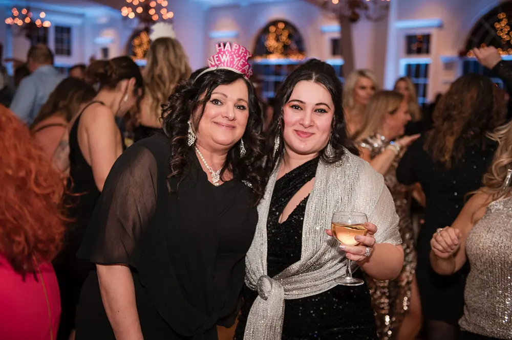 Friends posing for a photo - NYE