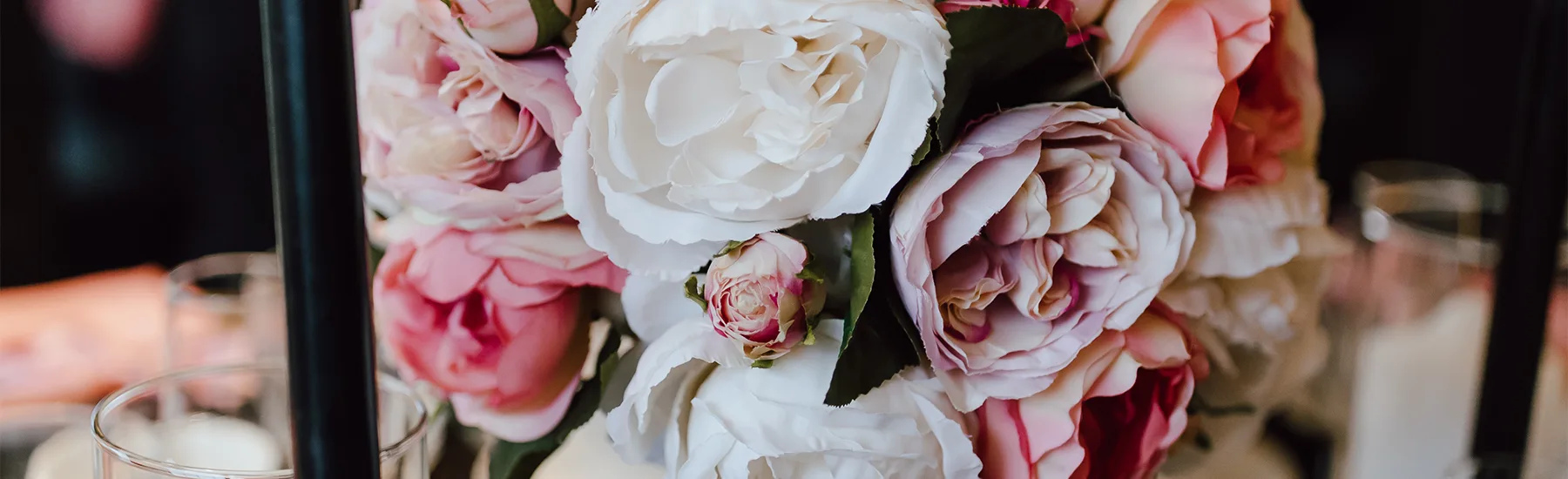 Floral arrangement on a table