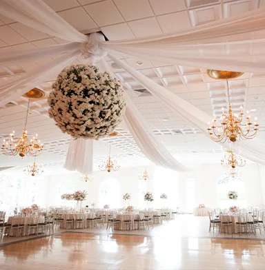 Reception room dance floor